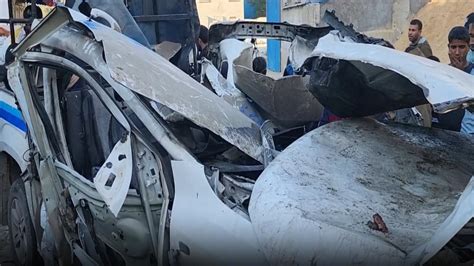 İsrail Refah'ta Filistinli emniyet güçlerinin araçlarını bombaladı - Son Dakika Haberleri